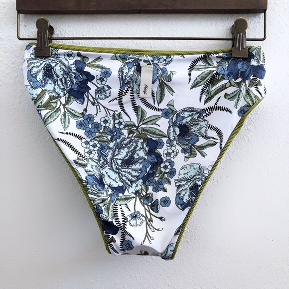 NWOT MAAJI High Rise Olive Green Reversible Bikini Bottom Large Size - Picture 6 of 13